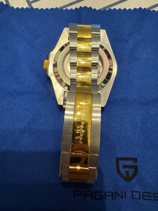 Reloj Pagani Design Automático Acero y Dorado