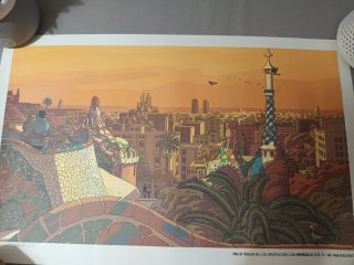 Lámina Barcelona Paco Roca Numerada