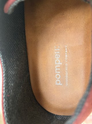 Zapatillas Pompeii Burdeos. Pie 43