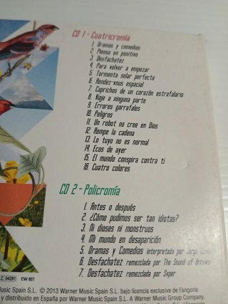Fangoria Policromia Doble CD Pop
