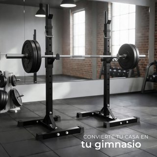 Soporte para pesas, negro