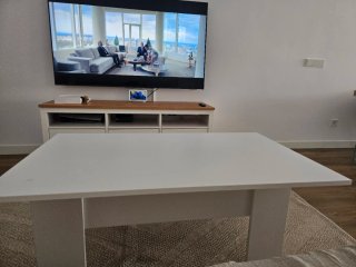 Mesa de centro elevable blanca