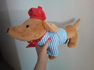 Peluche Perro Salchicha con Ropa
