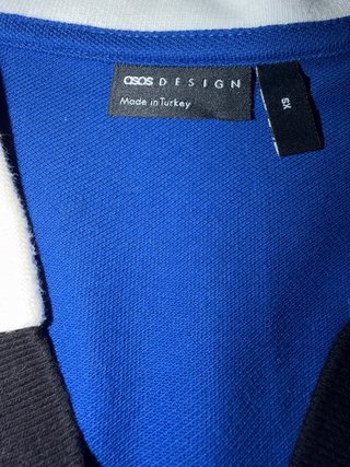 Polo ASOS DESIGN blu con righe