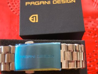 PAGANI DESIGN Cronógrafo Azul y Plateado