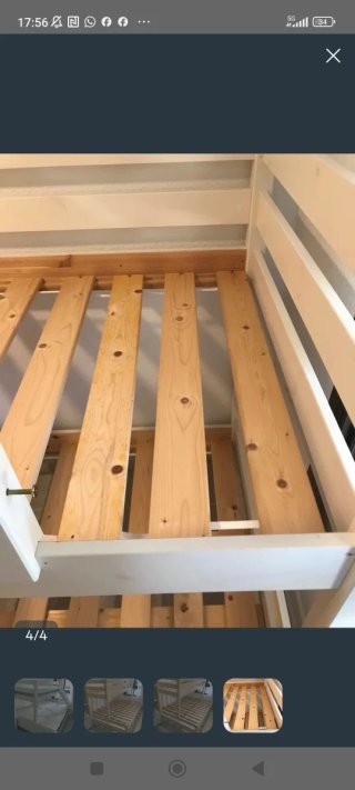 Literas de madera blanca La Redoute