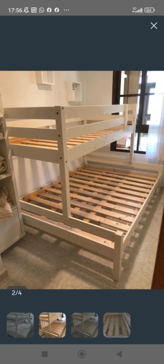 Literas de madera blanca La Redoute