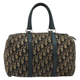Christian Dior Trotter Canvas Hand Bag Navy