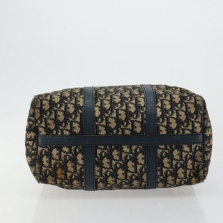 Christian Dior Trotter Canvas Hand Bag Navy
