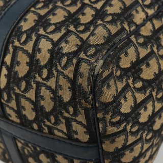 Christian Dior Trotter Canvas Hand Bag Navy