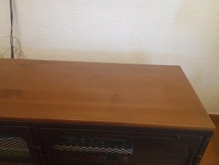 Mueble TV madera y metal