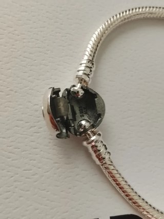 Pulsera Pandora 21cm Plata Corazón