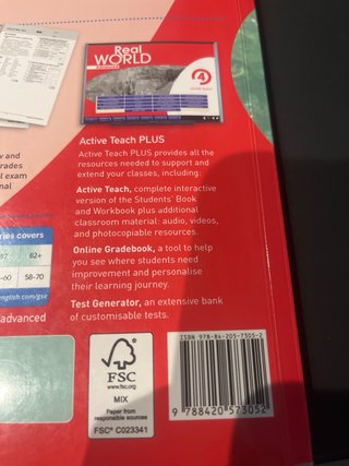 Real World Advanced 4 Student's Book Print & Di...
