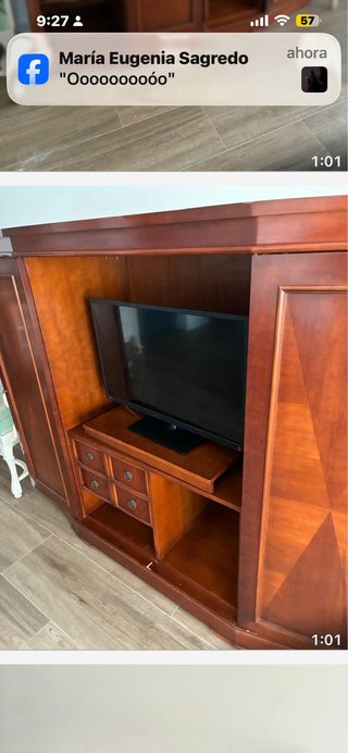 Mueble librería de madera