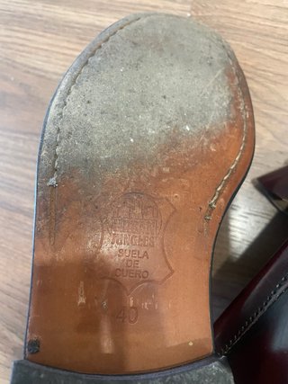 Mocasines Sebago Burdeos Piel Artesanal Talla 40