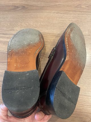 Mocasines Sebago Burdeos Piel Artesanal Talla 40