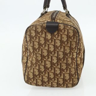 Christian Dior Trotter Canvas Boston Bag Beige