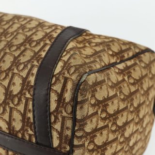 Christian Dior Trotter Canvas Boston Bag Beige