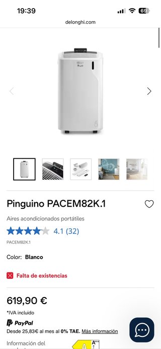 Pinguino PACEM82K.1 De'Longhi