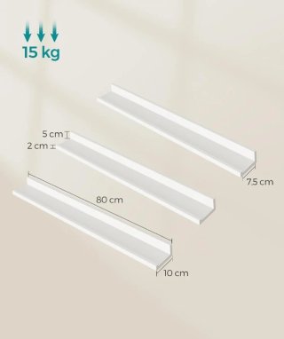 SONGMICS Estantes de Pared