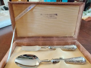 Set posate vintage Argento 800 Incamata Giuseppe