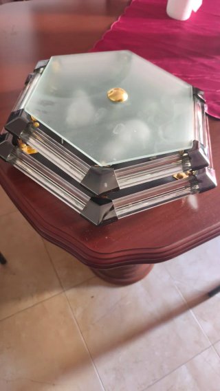 Lámpara de techo hexagonal