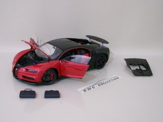 Bugatti Chiron Sport Red/Carbon AutoArt 1/18