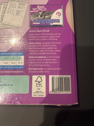 Real World Advanced 3 Student's Book Print & Di...