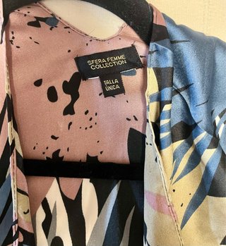 Kimono con flecos talla única