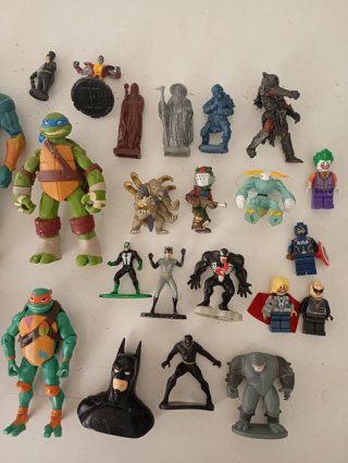 Lote figuras acción superhéroes