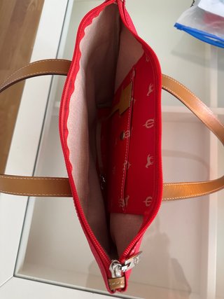 Bolso de mano rojo El Caballo