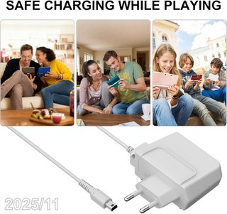 MUGUST Cargador Nintendo 3DS/2DS/DSi/New XL 1,2m
