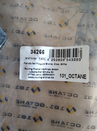 Juego pedales nuevos derbi variant o vespino