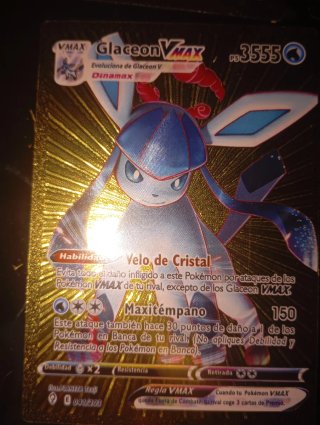 Carta Pokémon Glaceon VMAX 3555 PS