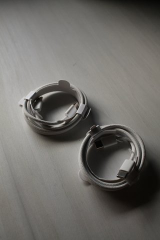 2 Cargadores iPhone USB-C Blanco  1 metro