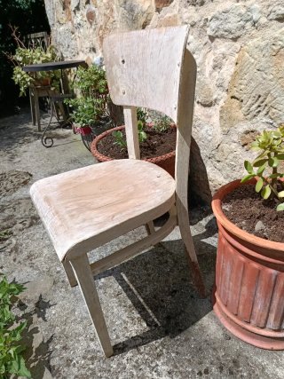 Silla de madera vintage