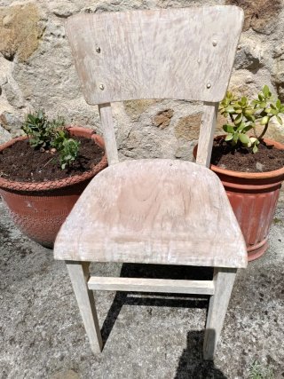 Silla de madera vintage