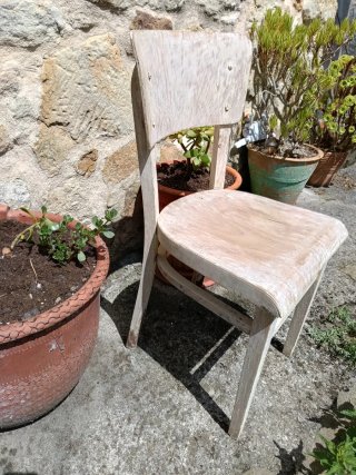 Silla de madera vintage
