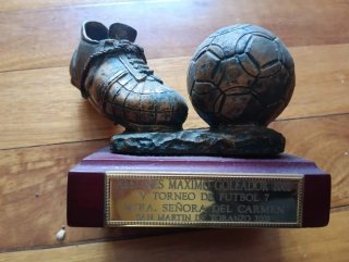 Trofeo Bota de Fútbol Máximo Goleador 2002