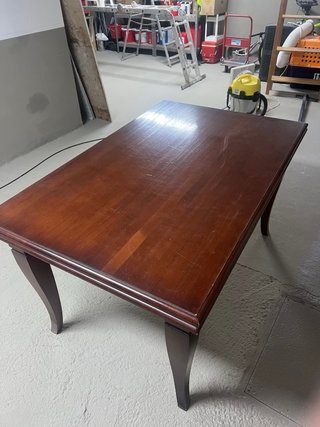 Mesa de comedor ampliable de madera