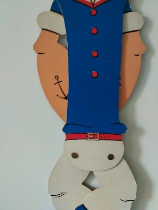 Muñeco Popeye de madera