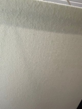 Lámpara de techo de tela blanca