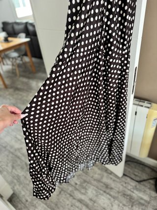 Vestido midi Zara lunares