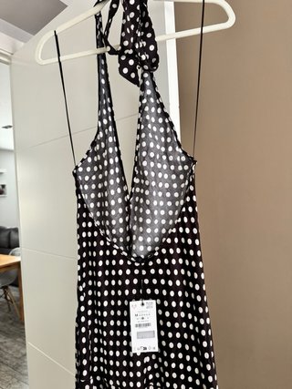 Vestido midi Zara lunares