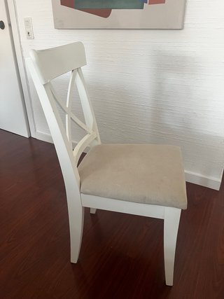 Pack 4 Sillas Madera Tapizadas Ikea