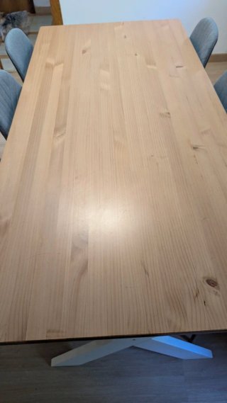 Mesa de comedor 90x190 con extensión de 45 cm