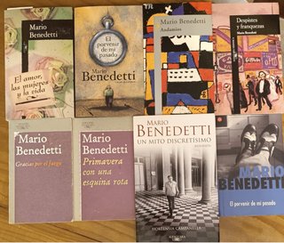 8 libros de Mario Benedetti