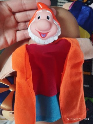 Guiñoles de tela Blancanieves