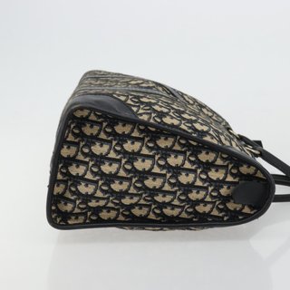 Christian Dior Trotter Canvas Boston Bag Navy