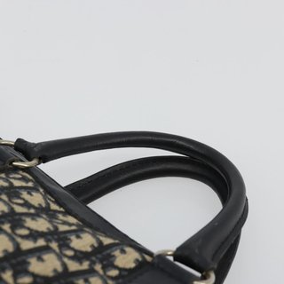 Christian Dior Trotter Canvas Boston Bag Navy